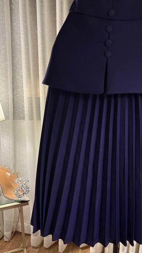 فستان عيد قصير لون ليلكي