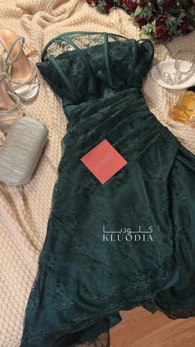 فستان مناسبات دانتيل انيق