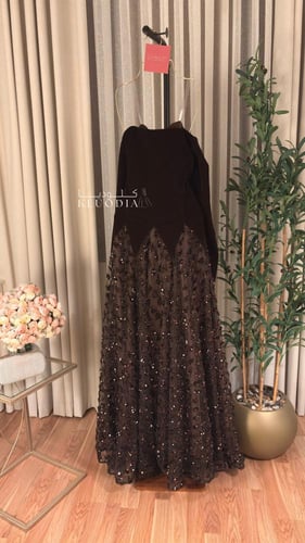 فستان شتوي فخم ب اكمام