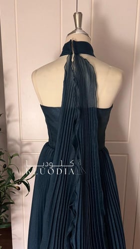 فستان مناسبات كسرات تركواز