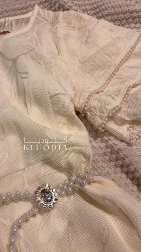 فستان عيد انيق لون سكري