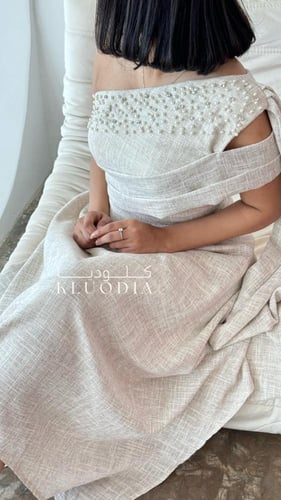 فستان عيد لول بشال منسدل