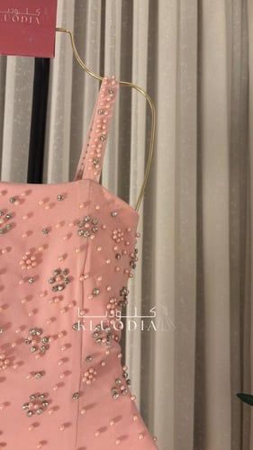 فستان مناسبات وردي