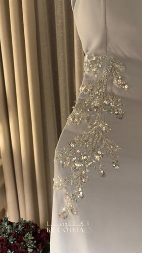 فستان مناسبات انيق بقطعتين منفصله