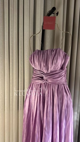 فستان مناسبات لامع بقطعتين منفصله