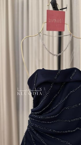 فستان مناسبات توب لون كحلي