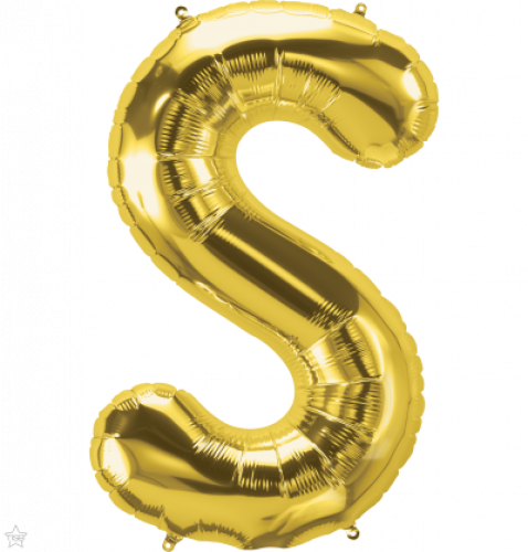 FOIL LARGE LETTER GOLD (عدد 5 قطع) S