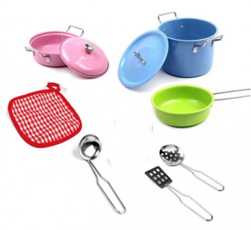 لعبة ادوات مطبخ من الاستيل للاطفال