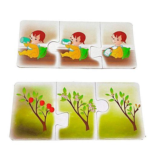 لعبة بزل المراحل 12 قصة مرسومة بثلاث مراحل