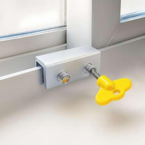 قفل شباك او نافذة 2 قطع امان للأطفال بمسمار مزدوج...