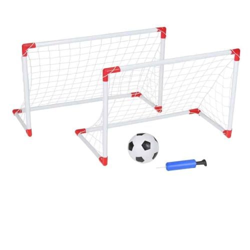مرمى كرة قدم عدد 2 للاطفال مع كورة وشباك ومنفاخ حج...