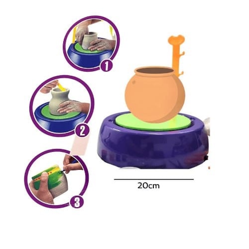 لعبة الفخار للاطفال الة بعجلة لتشكيل فخار