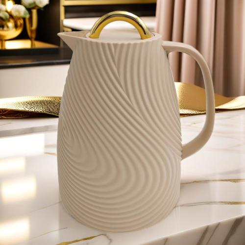 ترمس بولا - شاي وقهوة 1 لتر بيج غامق مع حلقه ذهبي...