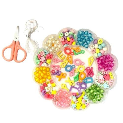 مجموعة خرز صغير ملون زجاجي 13 شكل
