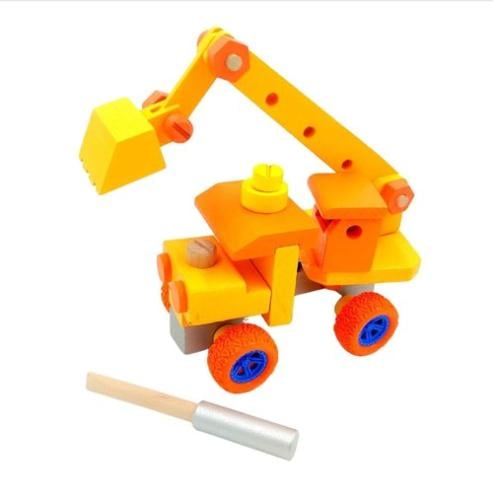 سيارة بناء خشبية للفك والتركيب