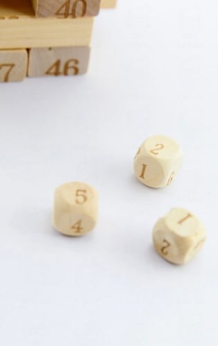 مكعبات جينجا الخشبية ارقام 48 قطعة