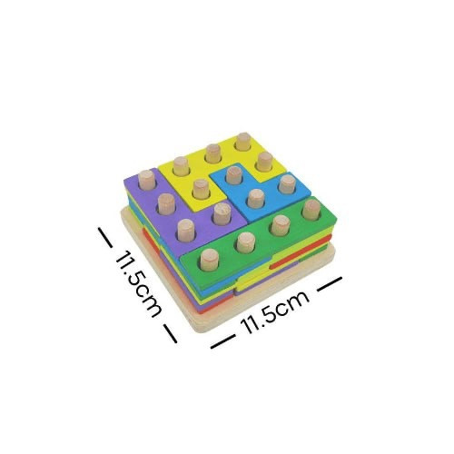 لعبة تركيب الاشكال الخشبية مونتيسوري