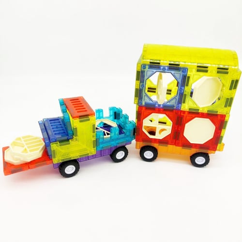 لعبة مغناطيس 71 قطعة تركيب وبناء تعليمية للاطفال ب...