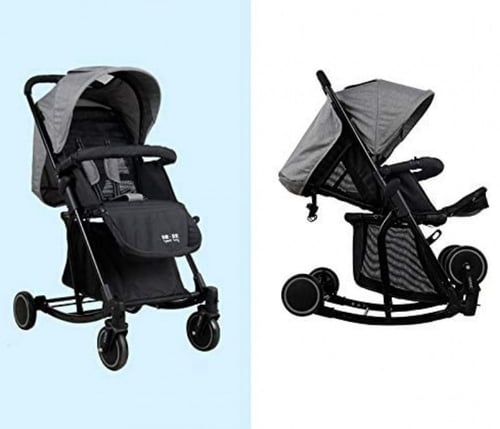 عربية اطفال خفيفة الوزن عربة سفر قابلة للطي مع كرس...
