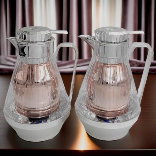 طقم ترامس رويال كاميل - شاي وقهوة 1 لتر فضي وكرستا...