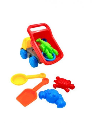 مجموعة لعب رمل الشاطئ 7 قطع