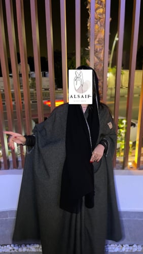 عباية A قماش اندونيسي - زيج مع الطرحه