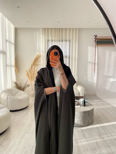 عباية A قماش اندونيسي - زيج مع الطرحه