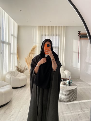 عباية A قماش اندونيسي - زيج مع الطرحه