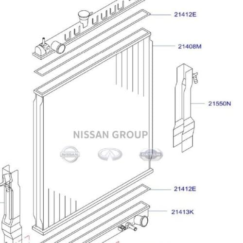 رديتر ماء باترول 4800 _قير عادي اصلي وكالة