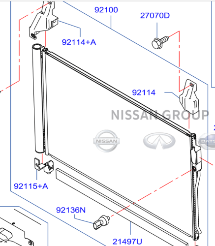 رديتر مكيف Q50 2014/2015