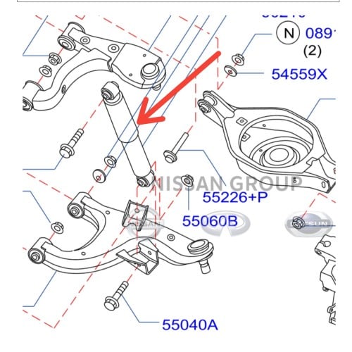 مساعد خلفي _نيسان أرمادا 2006/2015_صناعه تايلندية
