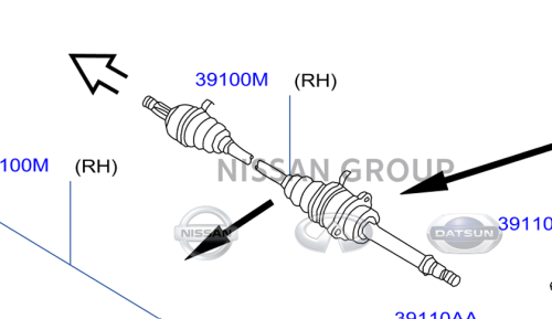 عكس امامي يمين نيسان مكسيما 2016/2020