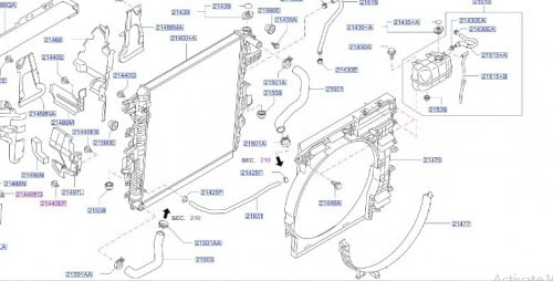 رديتر ماء باترول 2016 - 2022 مكينة 320 VK56DE