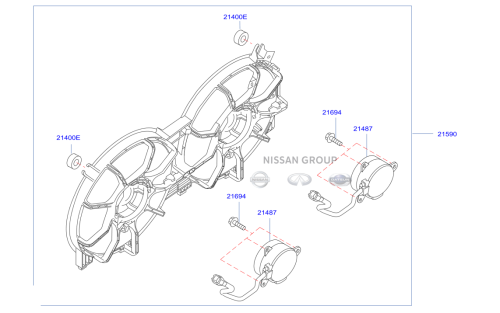 مروحة تبريد مع الدينمو كاملة مكسيما 2010/2015