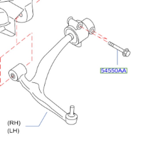 مقص امامي انفنتي FX35 2006/2008-صناعة صينية