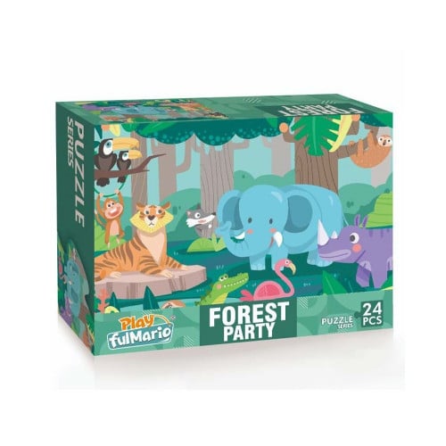 بازل حفلة الغابة 24 قطعة | Forest Party Puzzle 24...