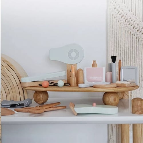 مجموعة أدوات المكياج الخشبية | Wooden Makeup Cosme...