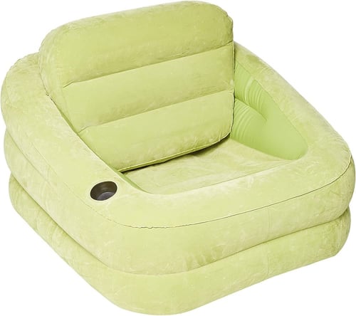 كرسي نفخ مع حامل اكواب