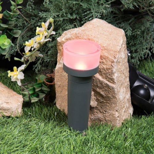 كشاف حديقة غرس اضاءه لون احمر