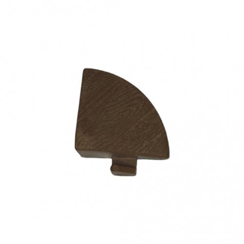 زاوية باركية بديل الخشب بني وسط