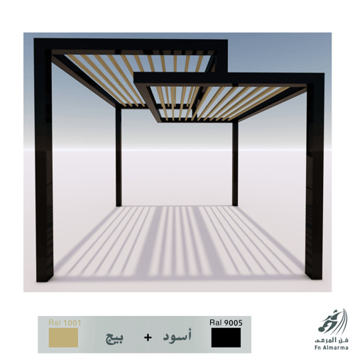 برجولا حديد-دبلكس