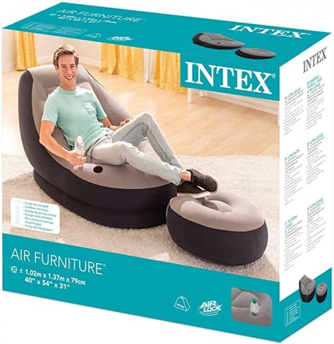 صوفة انتكس نفخ مع مسند قدم