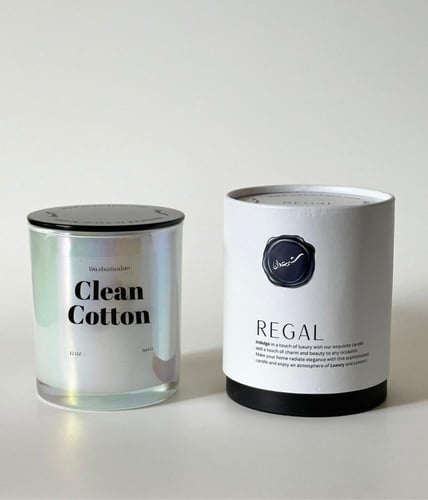 شمعة Clean Cotton برائحة ملطف الملابس