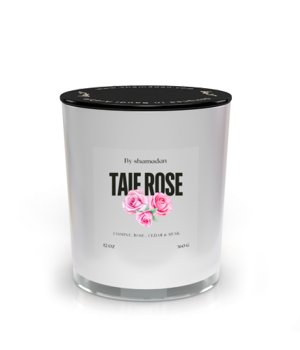 شمعة Taif Rose برائحة الورد الطائفي