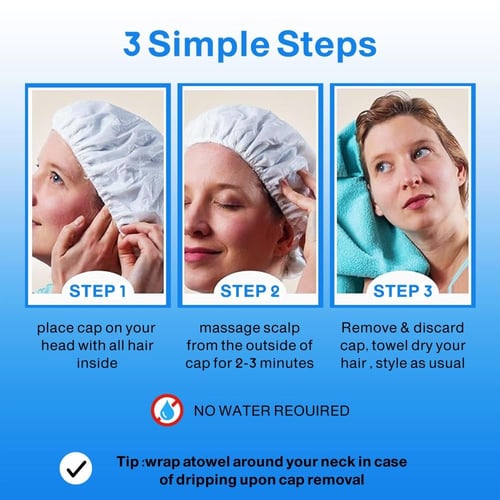 ديفا-ميد شامبو كاب (أغطية شامبو بدون شطف بالماء -...