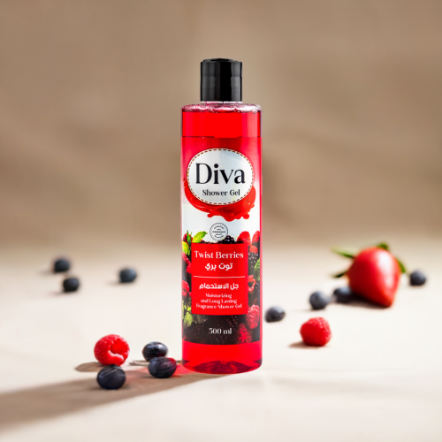 ديفا جل استحمام بالتوت البري 500 مل