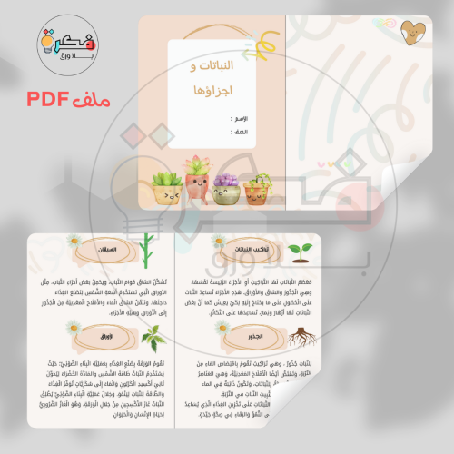 جميع مطويات علوم ثالث ابتدائي الترم الاول