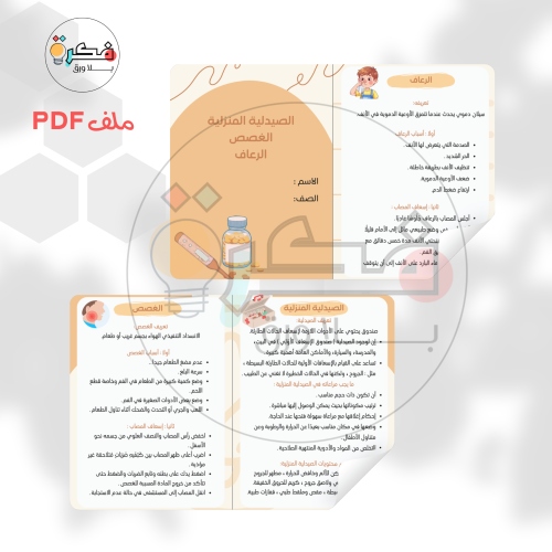 مطوية الصيدلية المنزلية - الغصص - الرعاف
