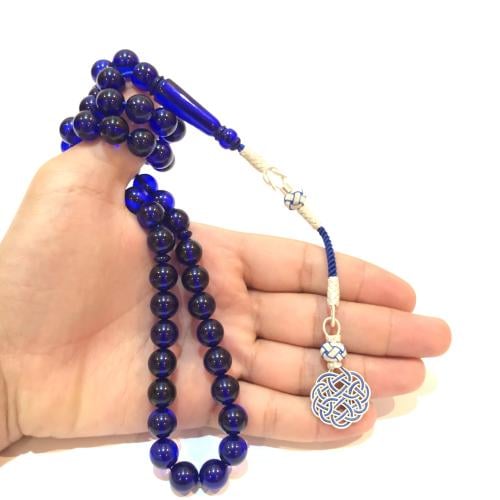 بكلايت مع طربزونة فضة عدد الخرز 51 مقاس الخرز 10 م...