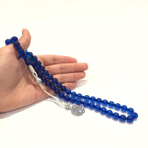 بكلايت مع طربزونة فضة عدد الخرز 51 مقاس الخرز 10 م...